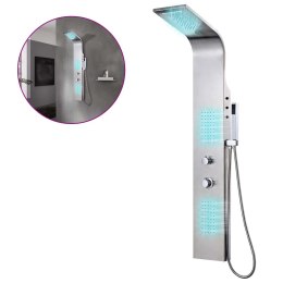 PANEL PRYSZNICOWY ZE STALI NIERDZEWNEJ ZAKRZYWIONY