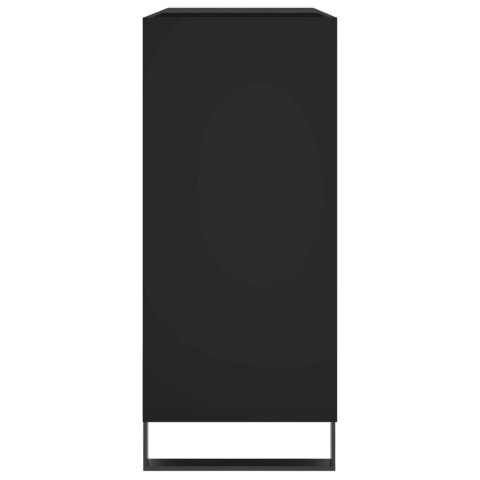 SZAFKA NA PŁYTY CZARNA 84,5X38X89CM