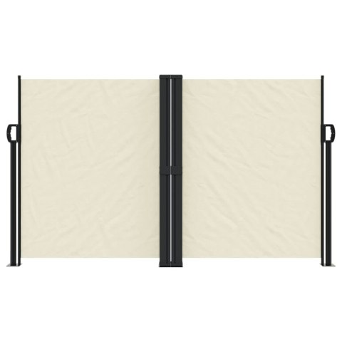 ZWIJANA MARKIZA BOCZNA OCHRONA PRZED SŁOŃCEM KREMOWA 140X1200CM