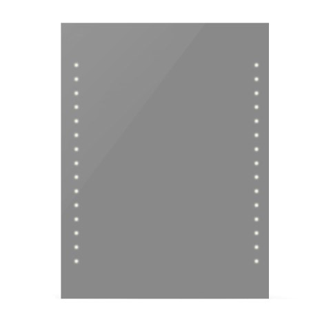 LUSTRO ŚCIENNE ŁAZIENKOWE Z LAMPKAMI LED 60X80CM