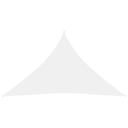 ŻAGIEL PRZECIWSŁONECZNY OGRODOWY WODOODPORNY MARKIZA TARAS TRÓJKĄT 3X3X4,24M BIAŁY