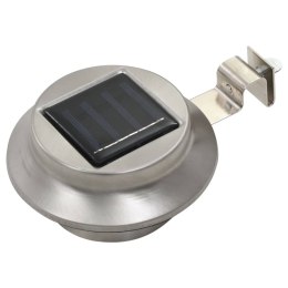 LAMPY SOLARNE DO OGRODU 12 SZT. LED OKRĄGŁE 12CM BIAŁE