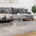 STOLIK KAWOWY Z PODŚWIETLENIEM LED SZAROŚĆ BETONU 50X50X40CM