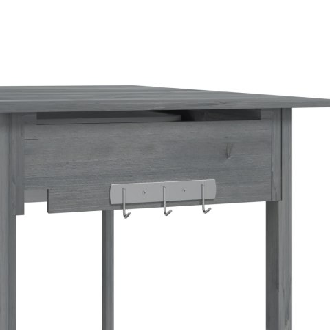 STOLIK DO PRZESADZANIA ROŚLIN KWIATÓW ZE ZLEWEM SZARY 147,5X44X139,5CM