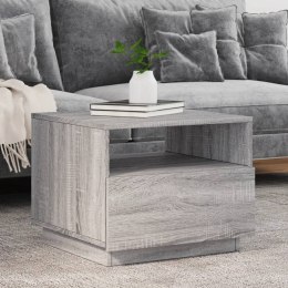 STOLIK KAWOWY Z LED SZARY DĄB SONOMA 50X49X40CM