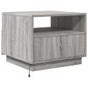 STOLIK KAWOWY Z LED SZARY DĄB SONOMA 50X49X40CM