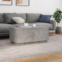 STOLIK KAWOWY Z OŚWIETLENIEM LED SZAROŚĆ BETONU 90X50X40CM