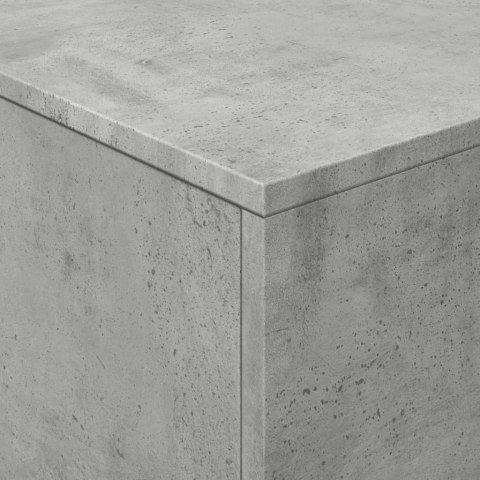 STOLIK KAWOWY Z OŚWIETLENIEM LED SZAROŚĆ BETONU 90X50X40CM