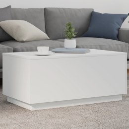 STOLIK KAWOWY Z OŚWIETLENIEM LED BIAŁY 90X50X40CM