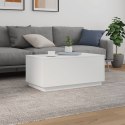 STOLIK KAWOWY Z OŚWIETLENIEM LED BIAŁY 90X50X40CM