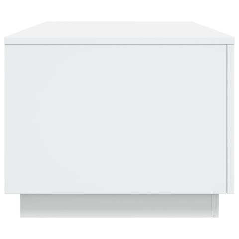 STOLIK KAWOWY Z OŚWIETLENIEM LED BIAŁY 90X50X40CM