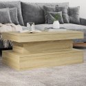 STOLIK KAWOWY Z OŚWIETLENIEM LED DĄB SONOMA 90X50X40CM