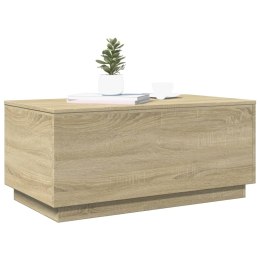 STOLIK KAWOWY Z OŚWIETLENIEM LED DĄB SONOMA 90X50X40CM