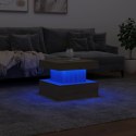 STOLIK KAWOWY Z PODŚWIETLENIEM LED DĄB SONOMA 50X50X40CM