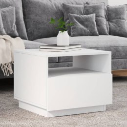 STOLIK KAWOWY Z OŚWIETLENIEM LED BIAŁY 50X49X40CM