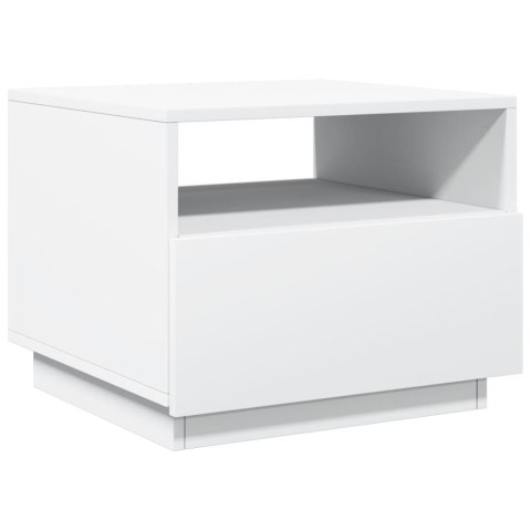 STOLIK KAWOWY Z OŚWIETLENIEM LED BIAŁY 50X49X40CM