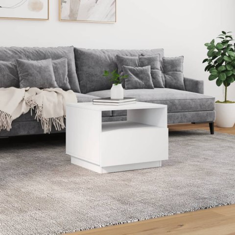 STOLIK KAWOWY Z OŚWIETLENIEM LED BIAŁY 50X49X40CM