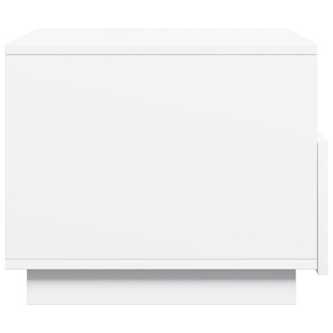STOLIK KAWOWY Z OŚWIETLENIEM LED BIAŁY 50X49X40CM