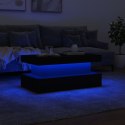 STOLIK KAWOWY Z OŚWIETLENIEM LED BIAŁY 90X50X40CM