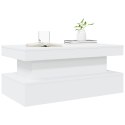 STOLIK KAWOWY Z OŚWIETLENIEM LED BIAŁY 90X50X40CM