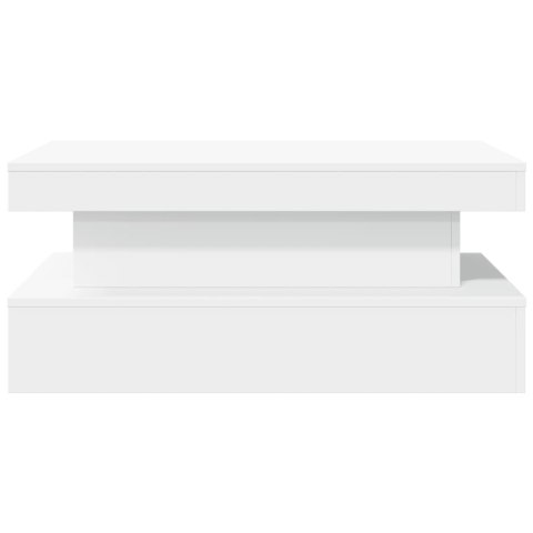 STOLIK KAWOWY Z OŚWIETLENIEM LED BIAŁY 90X50X40CM