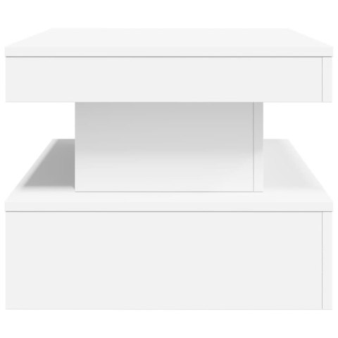 STOLIK KAWOWY Z OŚWIETLENIEM LED BIAŁY 90X50X40CM