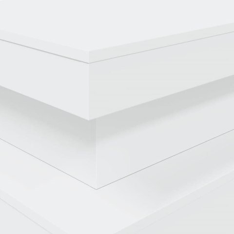 STOLIK KAWOWY Z OŚWIETLENIEM LED BIAŁY 90X50X40CM