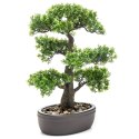 EMERALD SZTUCZNY FIKUS BONSAI W BRĄZOWEJ DONICY 43CM