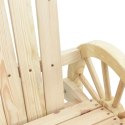 KRZESŁA BUJANE ADIRONDACK 2 SZT. LITE DREWNO JODŁOWE