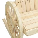 KRZESŁA BUJANE ADIRONDACK 2 SZT. LITE DREWNO JODŁOWE