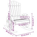 KRZESŁA BUJANE ADIRONDACK 2 SZT. LITE DREWNO JODŁOWE