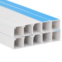 KORYTO KABLOWE LISTWA KANAŁ ELEKTROINSTALACYJNY KORYTKO Z TAŚMĄ 10X10MM 10M PVC