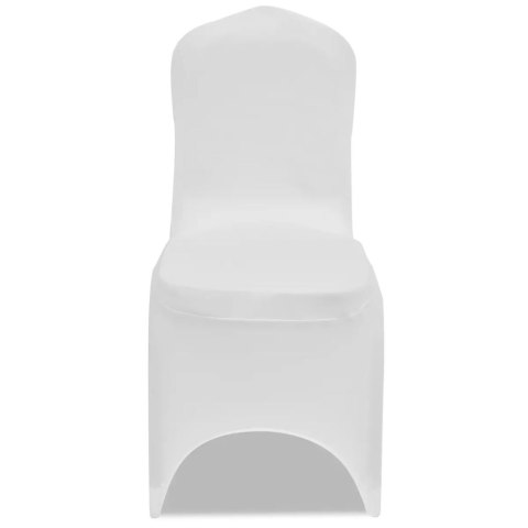 POKROWIEC NA KRZESŁO BANKIETOWE ŚLUBNE 6 SZT BIAŁE