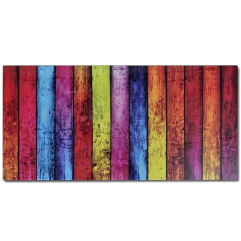 STOLIK KAWOWY Z TĘCZOWYM NADRUKIEM SZKLANY BLAT