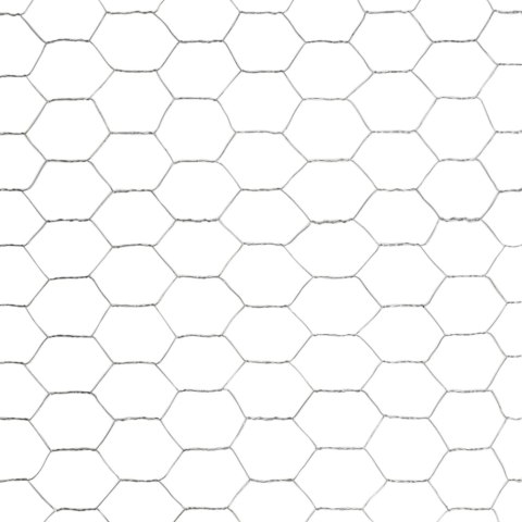 OGRODZENIE Z SIATKI STAL GALWANIZOWANA 25X1,2M SREBRNE