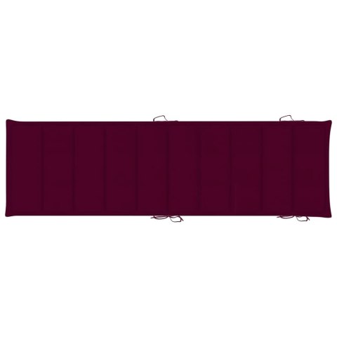 LEŻAKI Z PODUSZKAMI 2 SZT. LITE DREWNO AKACJOWE