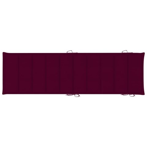 LEŻAKI Z PODUSZKAMI I STOLIKIEM 2 SZT. LITE DREWNO AKACJOWE