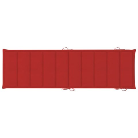 OGRODOWY LEŻAK Z PODUSZKĄ LITE DREWNO AKACJOWE