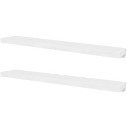 2 WISZĄCE PÓŁKI NA KSIĄŻKI/DVD BIAŁE