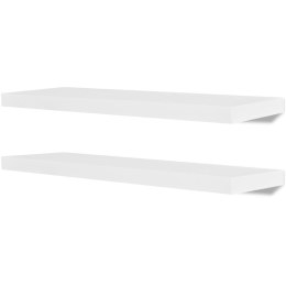 2 PÓŁKI W KSZTAŁCIE ŚCIENNE BIAŁE