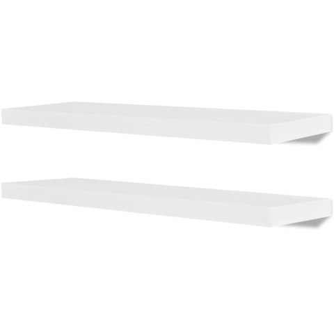 2 PÓŁKI W KSZTAŁCIE ŚCIENNE BIAŁE