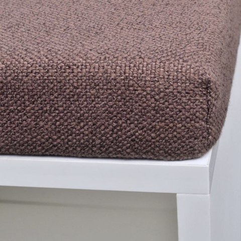 ŁAWKA Z PÓŁKĄ NA BUTY 10 PRZEGRÓDEK BIAŁA