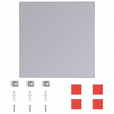 LUSTRO PŁYTKI LUSTRZANE SZKLANE 20,5CM 8 SZT.,