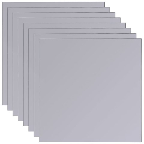 LUSTRO PŁYTKI LUSTRZANE SZKLANE 20,5CM 8 SZT.,