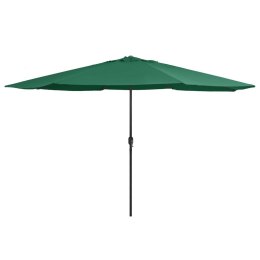 PARASOL OGRODOWY NA METALOWYM SŁUPKU 400CM ZIELONY