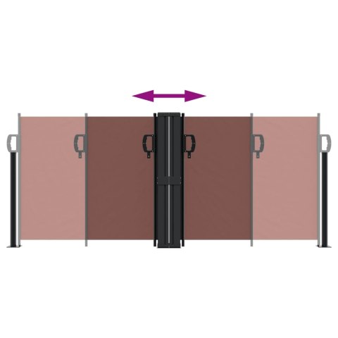 ZWIJANA MARKIZA BOCZNA BRĄZOWA 100X 600CM