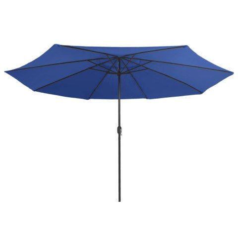 PARASOL OGRODOWY NA METALOWYM SŁUPKU 400CM LAZUROWY
