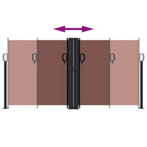 ZWIJANA MARKIZA BOCZNA BRĄZOWA 120X 1000CM