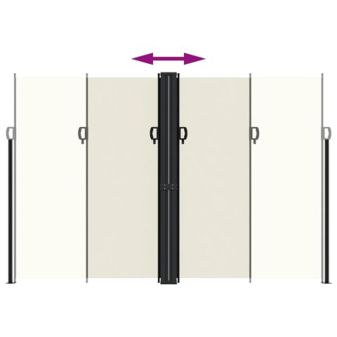 ZWIJANA MARKIZA BOCZNA KREMOWA 220X600CM