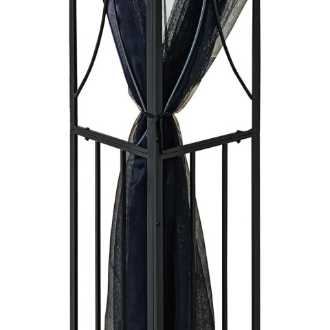 ALTANA OGRODOWA ZE ŚCIANKAMI ANTRACYTOWA 300X300X270CM STAL